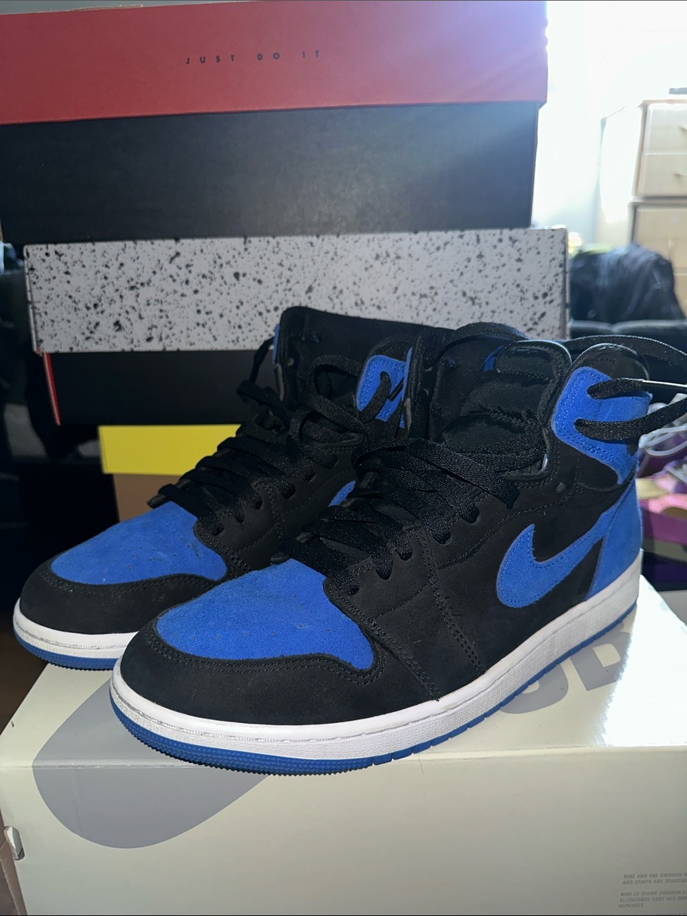 Air Jordan 1 Retro High OG Size 11 mens Royal Blue/Black